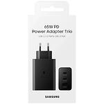 Фото Сетевое ЗУ Samsung Power Adapter Trio EP-T6530NBEGEU Black, 2*USB-C + USB-A, 65W, QC3.0, PD3.0 #2