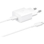 Сетевое ЗУ Samsung Power Adapter EP-T1510XWEGEU White, USB-C, 15W, Type-C cable - фото