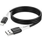 Фото Кабель HOCO X82 Black (6931474768537) USB/Lightning, 1м, 2.4A, silicone