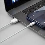 Фото Кабель Baseus TZCALZJ-02 Simple Wisdom Kit, комплект 2шт, USB/Lightning 1.5м White 2.4A #2