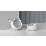 Фото Кабель Baseus TZCALZJ-02 Simple Wisdom Kit, комплект 2шт, USB/Lightning 1.5м White 2.4A #3