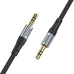 Фото Кабель HOCO UPA26 Black (6942007608800) Аудио 3,5mm джек/3,5mm джек, 1м, AUX кабель #1