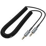 Изображение Кабель HOCO UPA31 Black (6942007631235) Аудио 3,5mm джек/3,5mm джек, 0.66м-3м, AUX кабель витой #3 Фото Кабель HOCO UPA31 Black (6942007631235) Аудио 3,5mm джек/3,5mm джек, 0.66м-3м, AUX кабель витой #3