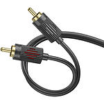 Изображение Кабель HOCO UPA28 Black (6942007607759) Аудио 3.5mm джек / 2 * RCA тюльпан, 1.5м #4 Фото Кабель HOCO UPA28 Black (6942007607759) Аудио 3.5mm джек / 2 * RCA тюльпан, 1.5м #4