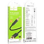 Изображение Звуковой переходник HOCO UPA30 Black (6942007625494) Lightning male на 3.5mm male Audio cable 1м #1 Фото Звуковой переходник HOCO UPA30 Black (6942007625494) Lightning male на 3.5mm male Audio cable 1м #1