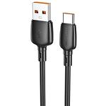 Кабель BOROFONE BX93 Super power Black (6941991103179) USB/Type-C, 1м, 6A, 100W - фото