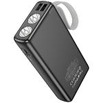 Изображение Внешний аккумулятор Power Bank Hoco J129A Nature 20000mAh Black (6942007624015) 10W, фонарик Фото Внешний аккумулятор Power Bank Hoco J129A Nature 20000mAh Black (6942007624015) 10W, фонарик
