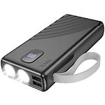 Изображение Внешний аккумулятор Power Bank Hoco J129A Nature 20000mAh Black (6942007624015) 10W, фонарик #2 Фото Внешний аккумулятор Power Bank Hoco J129A Nature 20000mAh Black (6942007624015) 10W, фонарик #2
