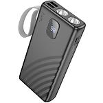Изображение Внешний аккумулятор Power Bank Hoco J129A Nature 20000mAh Black (6942007624015) 10W, фонарик #3 Фото Внешний аккумулятор Power Bank Hoco J129A Nature 20000mAh Black (6942007624015) 10W, фонарик #3