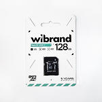 Фото microSD XC 128 GB Wibrand UHS-I class 10 (WICDHU1/128GB-A) с SD переходником #1