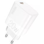 Фото Сетевое ЗУ WUW-C196, USB-C, PD 20W, White