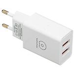 Фото Сетевое ЗУ WUW-C155, 2*USB-A, 3.1A, 15W, White #1