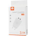 Фото Сетевое ЗУ WUW-C155, 2*USB-A, 3.1A, 15W, White #2