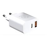 Сетевое ЗУ WUW-C172 (6972573335381) USB-A + USB-C, 18W QC3.0, PD 20W, Black - фото