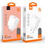 Фото Сетевое ЗУ WUW-C197 (6972573336678) USB-C, PD 30W, White #1