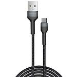 Кабель WUW-X192TC Black, USB/Type-C, 2м, 2.4A - фото