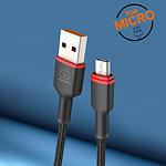 Изображение Кабель WUW-X203 Black (6972573336197) USB/Micro-USB, 1м, 2.4A #1 Фото Кабель WUW-X203 Black (6972573336197) USB/Micro-USB, 1м, 2.4A #1
