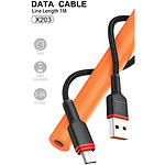 Изображение Кабель WUW-X203 Black (6972573336197) USB/Micro-USB, 1м, 2.4A #2 Фото Кабель WUW-X203 Black (6972573336197) USB/Micro-USB, 1м, 2.4A #2