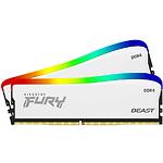Изображение DDR-4 2шт x 8GB 3200МГц Kingston FURY Beast White RGB (KF432C16BWAK2/16) Фото DDR-4 2шт x 8GB 3200МГц Kingston FURY Beast White RGB (KF432C16BWAK2/16)