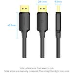 Изображение Кабель Vention (HAKBH) Black, DisplayPort / DisplayPort, 2м, 4K HD #3 Фото Кабель Vention (HAKBH) Black, DisplayPort / DisplayPort, 2м, 4K HD #3