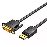 Изображение Кабель Vention (HAFBH) 2м, Black, DP to DVI 1080P 60Hz Фото Кабель Vention (HAFBH) 2м, Black, DP to DVI 1080P 60Hz