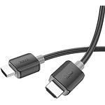 Фото Кабель HOCO US08 Black (6931474799388) 4K HDMI to HDMI v2.0, 1м #2