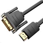 Изображение Кабель Vention (ABFBI) 3м, Black, HDMI to DVI 1080P 60Hz #2 Фото Кабель Vention (ABFBI) 3м, Black, HDMI to DVI 1080P 60Hz #2