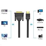 Изображение Кабель Vention (ABFBI) 3м, Black, HDMI to DVI 1080P 60Hz #4 Фото Кабель Vention (ABFBI) 3м, Black, HDMI to DVI 1080P 60Hz #4