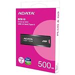 Фото SSD A-Data SC610 500GB External USB 3.2 Black (SC610-500G-CBK/RD) #5