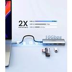 Изображение Концентратор HUB USB 3.2 UGREEN CM480 Gray (UGR-30758) Type-C --> 2*USB 3.2 + 2*Type-C 3.2 #1 Фото Концентратор HUB USB 3.2 UGREEN CM480 Gray (UGR-30758) Type-C --> 2*USB 3.2 + 2*Type-C 3.2 #1