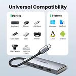 Изображение Концентратор HUB USB 3.2 UGREEN CM480 Gray (UGR-30758) Type-C --> 2*USB 3.2 + 2*Type-C 3.2 #5 Фото Концентратор HUB USB 3.2 UGREEN CM480 Gray (UGR-30758) Type-C --> 2*USB 3.2 + 2*Type-C 3.2 #5