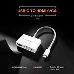 Фото Концентратор HUB USB 3.1 UGREEN MM123 White (UGR-30843) Type-C --> HDMI + VGA #3