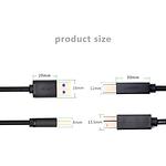 Изображение Кабель UGREEN US210 (UGR-10372) 2м, USB-A 3.0/USB-B Print Cable, Black #5 Фото Кабель UGREEN US210 (UGR-10372) 2м, USB-A 3.0/USB-B Print Cable, Black #5