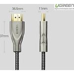 Изображение Кабель UGREEN HD131 (UGR-50109) 3м, Gray, HDMI / HDMI, 4K HD 60Hz #2 Фото Кабель UGREEN HD131 (UGR-50109) 3м, Gray, HDMI / HDMI, 4K HD 60Hz #2