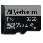 Изображение microSD HC 32Gb Verbatim Pro 600X Class10 UHS-I U3 V30 (47041) с переходником SD, R/W 90/45 MB/s #1 Фото microSD HC 32Gb Verbatim Pro 600X Class10 UHS-I U3 V30 (47041) с переходником SD, R/W 90/45 MB/s #1