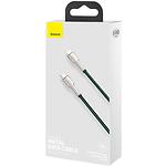 Изображение Кабель Baseus CATLJK-A06 Cafule Type-C/Lightning, 1м, Green, PD 20W #1 Фото Кабель Baseus CATLJK-A06 Cafule Type-C/Lightning, 1м, Green, PD 20W #1