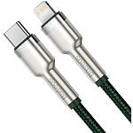 Изображение Кабель Baseus CATLJK-A06 Cafule Type-C/Lightning, 1м, Green, PD 20W #2 Фото Кабель Baseus CATLJK-A06 Cafule Type-C/Lightning, 1м, Green, PD 20W #2