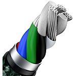 Изображение Кабель Baseus CATLJK-A06 Cafule Type-C/Lightning, 1м, Green, PD 20W #5 Фото Кабель Baseus CATLJK-A06 Cafule Type-C/Lightning, 1м, Green, PD 20W #5