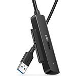 Конвертер UGREEN CM321 black (UGR-70609) USB-A 3.0 -> 2.5" SATA, cable 0.5m - фото