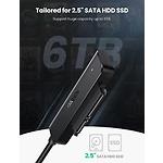 Изображение Конвертер UGREEN CM321 black (UGR-70609) USB-A 3.0 -> 2.5" SATA, cable 0.5m #3 Фото Конвертер UGREEN CM321 black (UGR-70609) USB-A 3.0 -> 2.5" SATA, cable 0.5m #3