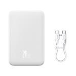 Фото Внешний аккумулятор Power Bank Baseus (PPCX150002) Magnetic Mini Wireless + USB Fast 20000mAh White #7
