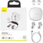 Изображение Baseus WM01 Plus Encok TWS White (NGWM010002) Bluetooth гарнитура #7 Фото Baseus WM01 Plus Encok TWS White (NGWM010002) Bluetooth гарнитура #7