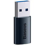 Переходник Baseus ZJJQ000103 OTG Adaptor USB 3.1 male на USB Type-C Female, Dark Blue - фото