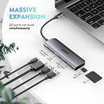 Изображение Концентратор HUB USB 3.1 UGREEN CM195 Gray (UGR-70411) Type-C --> HDMI+ 2*USB 3.0+ PD Type-C + SD/TF #2 Фото Концентратор HUB USB 3.1 UGREEN CM195 Gray (UGR-70411) Type-C --> HDMI+ 2*USB 3.0+ PD Type-C + SD/TF #2