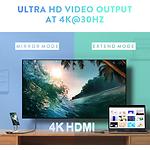 Изображение Концентратор HUB USB 3.1 UGREEN CM195 Gray (UGR-70411) Type-C --> HDMI+ 2*USB 3.0+ PD Type-C + SD/TF #3 Фото Концентратор HUB USB 3.1 UGREEN CM195 Gray (UGR-70411) Type-C --> HDMI+ 2*USB 3.0+ PD Type-C + SD/TF #3