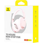 Изображение Baseus D05 Bowie Pink (A00024600413-Z1) Bluetooth гарнитура с оголовьем #1 Фото Baseus D05 Bowie Pink (A00024600413-Z1) Bluetooth гарнитура с оголовьем #1