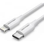 Кабель Vention (LAKWF) 1м, Type-C/Lightning, 3A, White PVC - фото