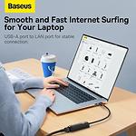 Фото Адаптер сетевой Baseus Lite Series Adapter (WKQX000101) USB-A --> LAN Ethernet 100/1000Мб/с RJ-45 #6