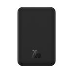 Фото Внешний аккумулятор Power Bank Baseus (PPCX150001) Magnetic Mini Wireless + USB Fast 20000mAh Black