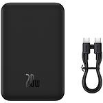 Фото Внешний аккумулятор Power Bank Baseus (PPCX150001) Magnetic Mini Wireless + USB Fast 20000mAh Black #7